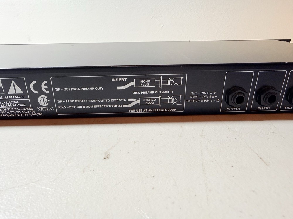 DBX 286a MIC PROCESSOR-COMPRESSOR-EQUALIZER