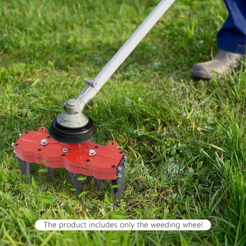 Multi-Function 4-Tooth Weeding Wheel Weeding Attachment Wheel Grass Remover Tool