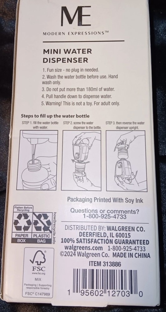 Modern Expressions Mini Water Dispenser (New Sealed)