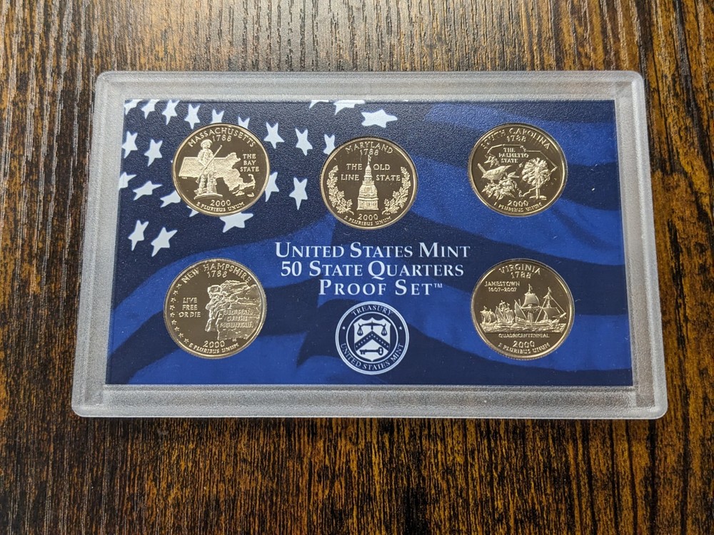 2000-s QUARTER Proof Set. JUST AS PICTURED.