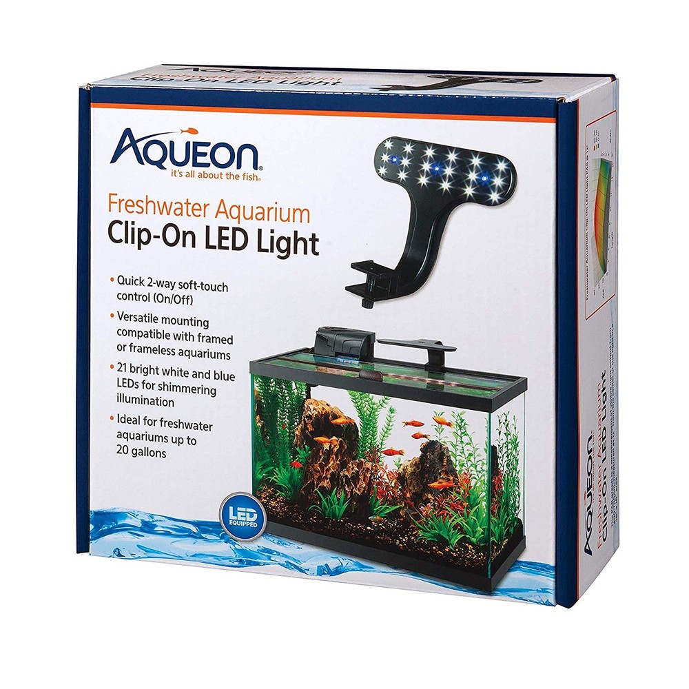 Freshwater Aquarium Clip-On LED Light Size