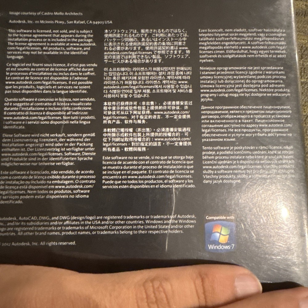 AutoCAD Autodesk 2013 Two DVD SEALED W/Serial Codes