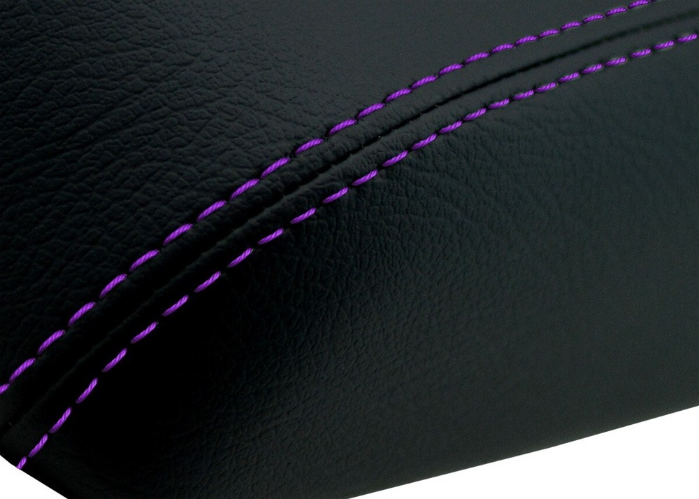 Fits 14-16 Mazda 3 Leather Console Automatic & Brake Boot Purple Stitch