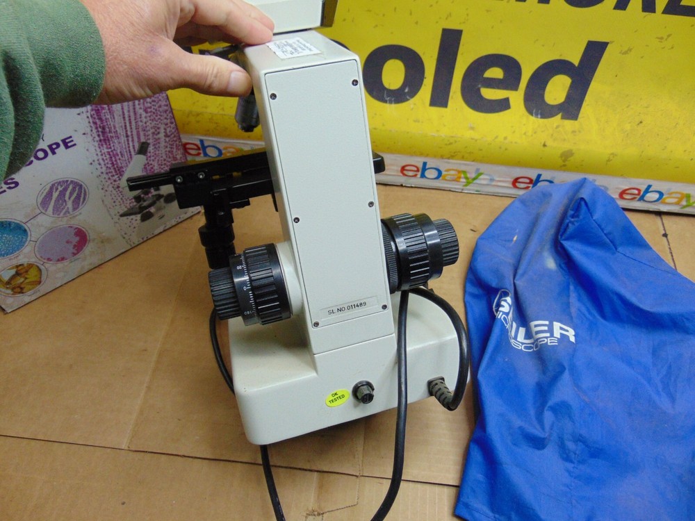 SEILER MICROLUX II MICROSCOPE with 120 PREPARED SLIDES