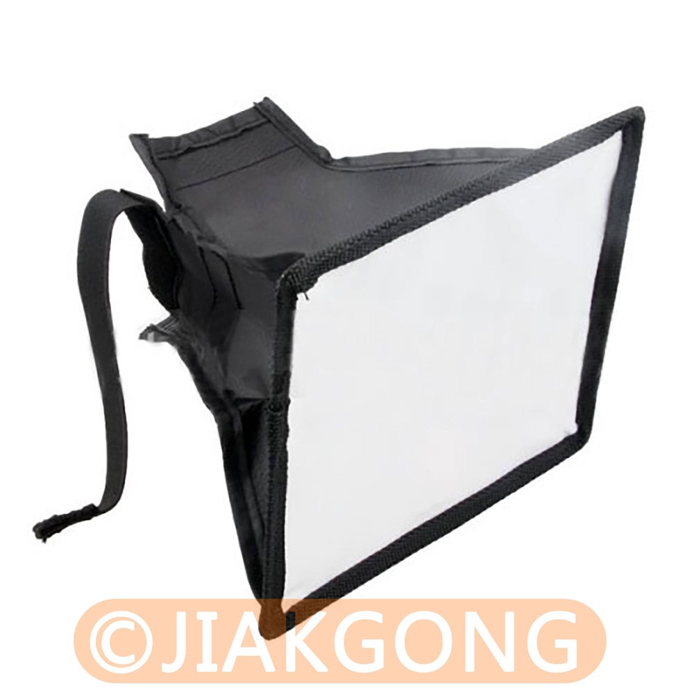 Portable 15*17cm  Flash Diffuser Mini Flash Softbox for DSLR Camera