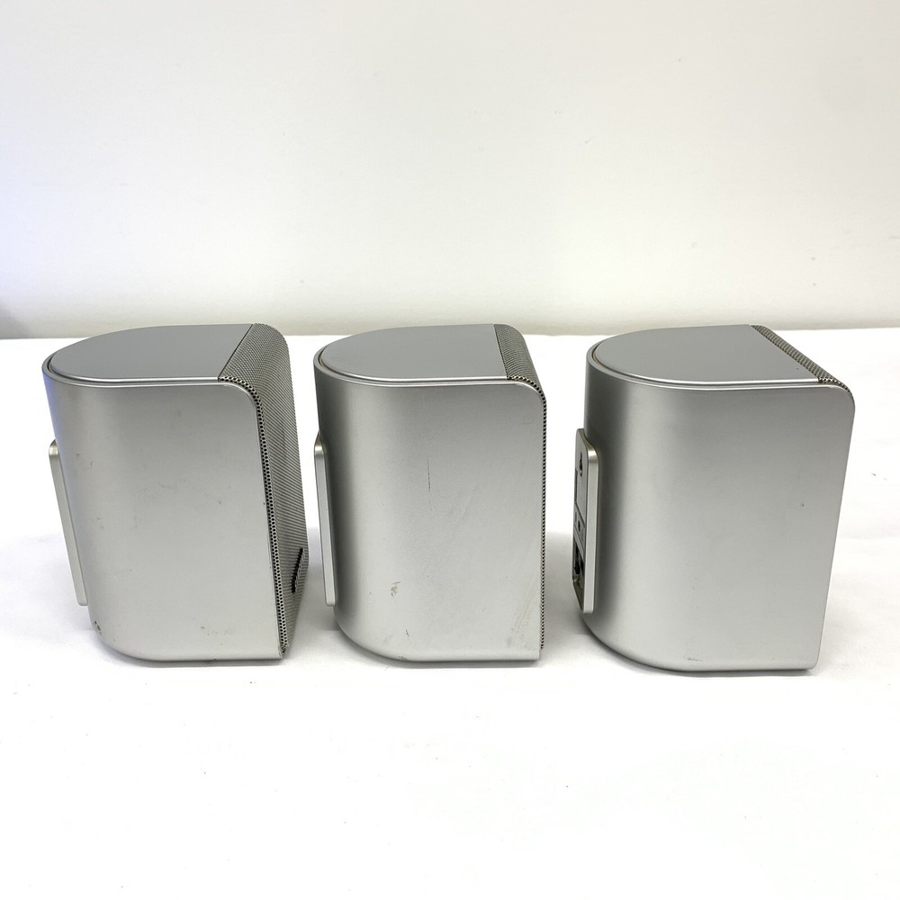 Samsung PSRS610E Rear Speaker System 3 Speakers Silver Tested and Working