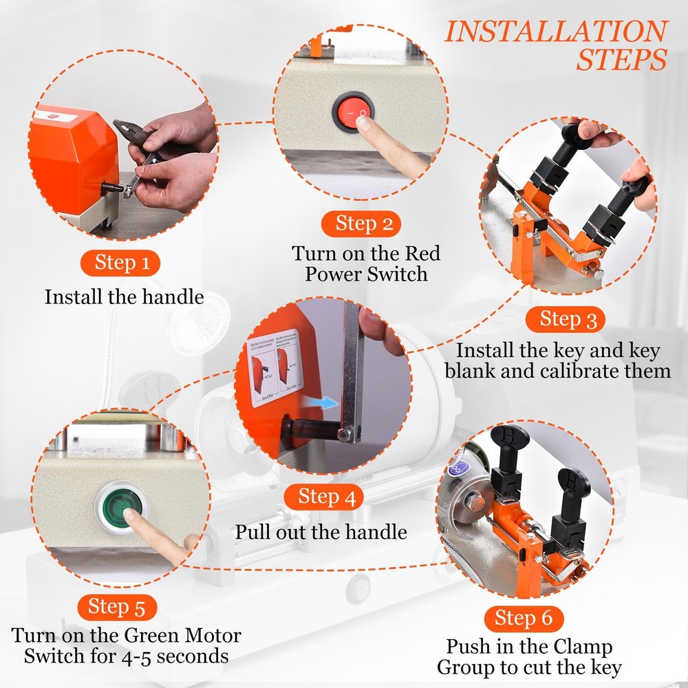 Key Cutting Machine Commercial Key Duplicator Copy Machine Locksmith Tools