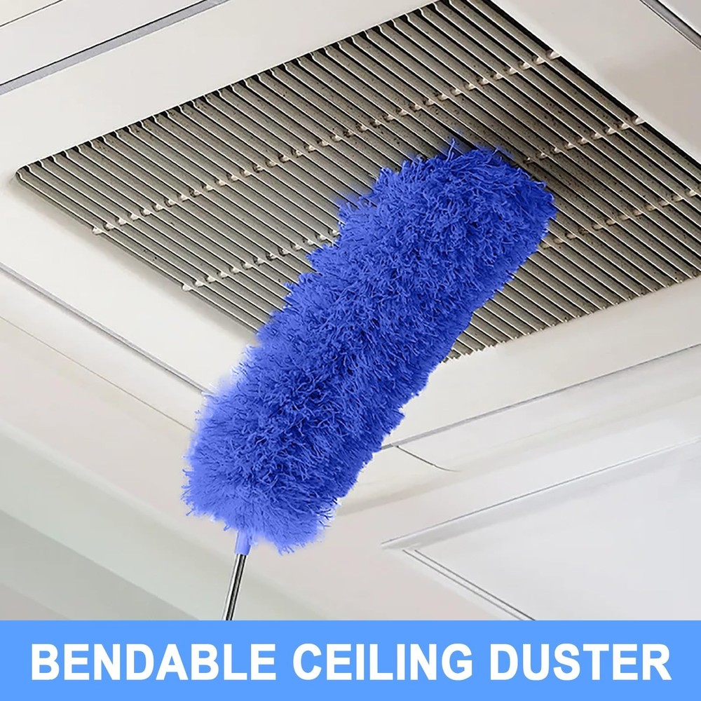 Cobweb Dusters with Extension Pole 100-inch, Spider Web Brush & Ceiling Clean...