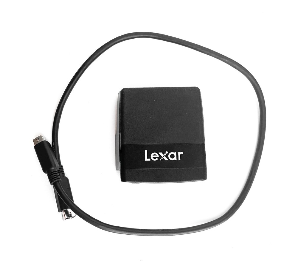 PHOTOGRAPHERS! Lexar Firewire 800 compact Flash Card Reader with cable. Tested!