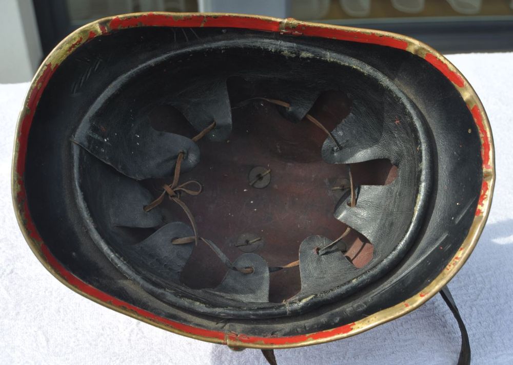 1900s Imperial Germany German BAVARIAN TYPE Original Fireman Firefigther Helmet