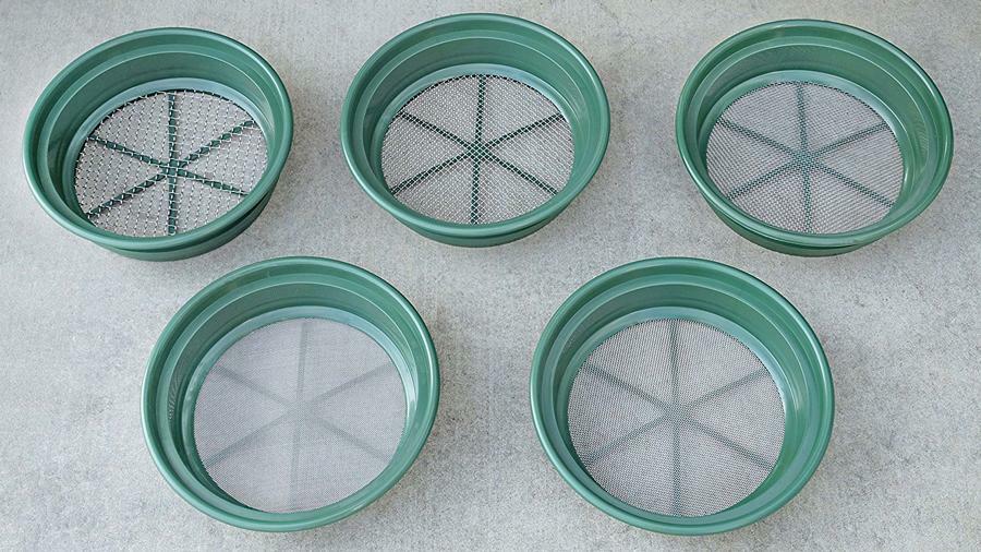 Sifting Pan Set 5 Piece | Classifier Screen Set in Box! Gold Mining Panner Kit