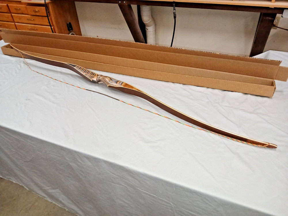 CHARRON ARCHERY - CUSTOM LONGBOW 60"AMO LEFT HAND @ 40#