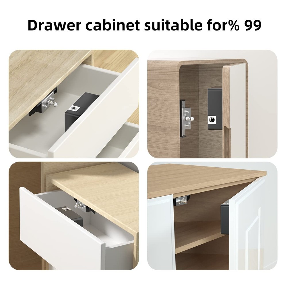 Rixiang RFID Electronic Cabinet Lock Hidden DIY Magnetic Lock,