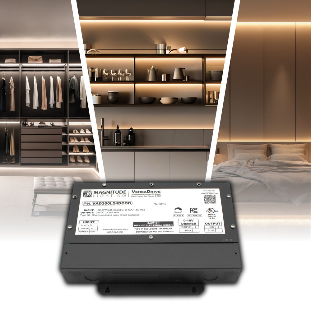 Magnitude VersaDrive 24V LED Driver 5-Way Universal Dimmable Constant Voltage