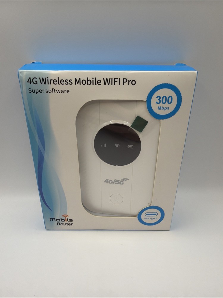 4G LTE Wireless Mobile WiFi Pro Super Software Mobile Router 300Mbps USB-C