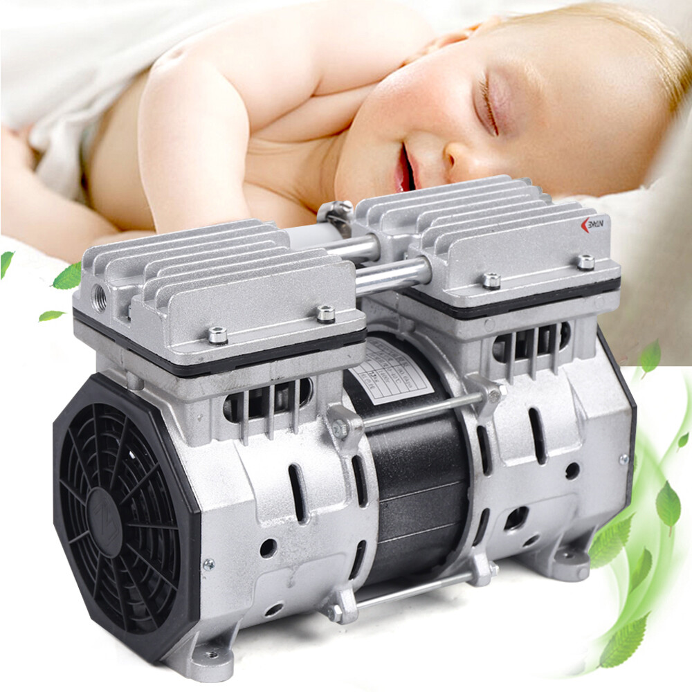 370W Oilless Piston Vacuum Pump with Filter for Industrial Use