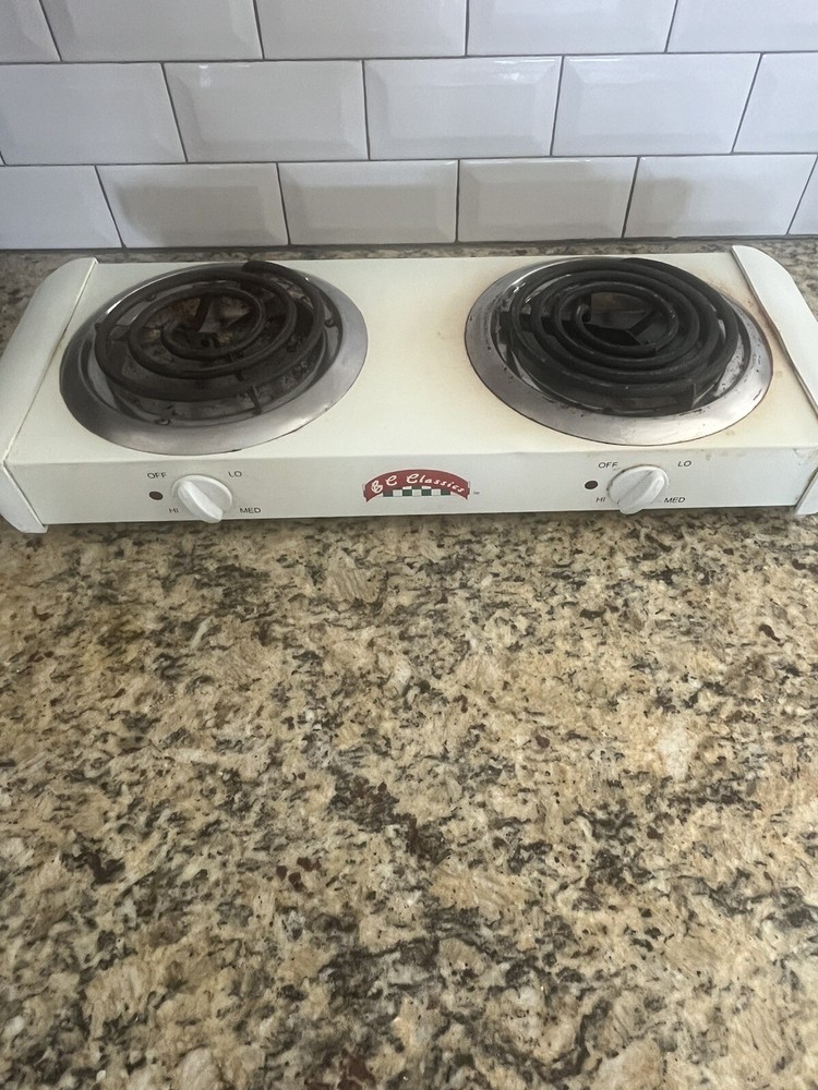 Double Buffet Burner Electric Stove By BC Classics