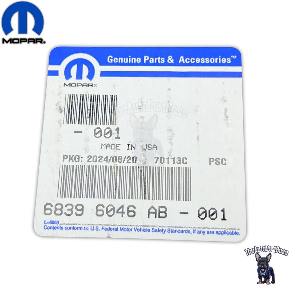 A/C Evaporator OEM Mopar 68396046AB