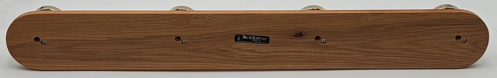 Eldon 28-Inch Long Wall Mountable 4 Hook Panel, Oak (24345)