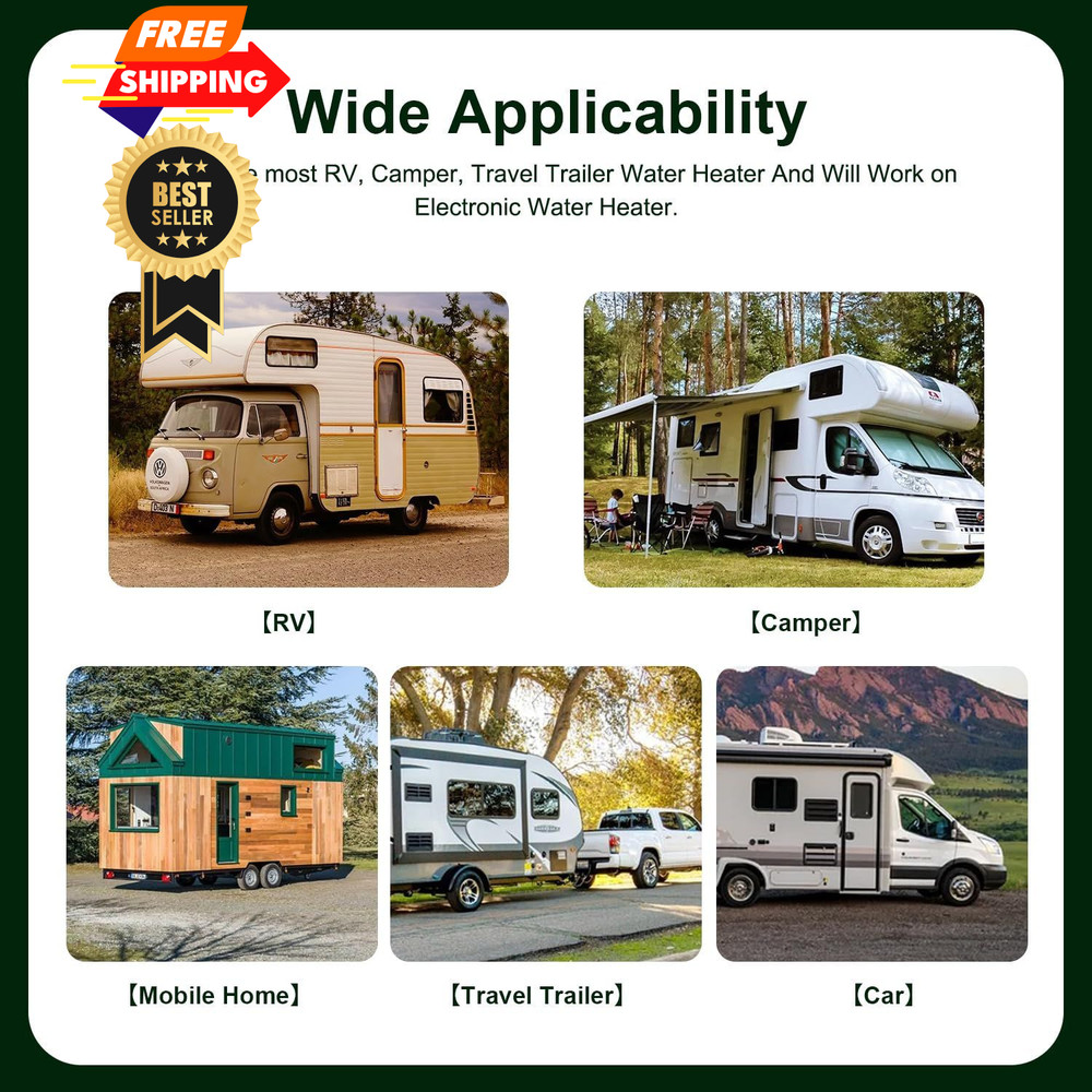 Rv Water Heater Anode Rod 2 Pack Hot Tank Aluminum White