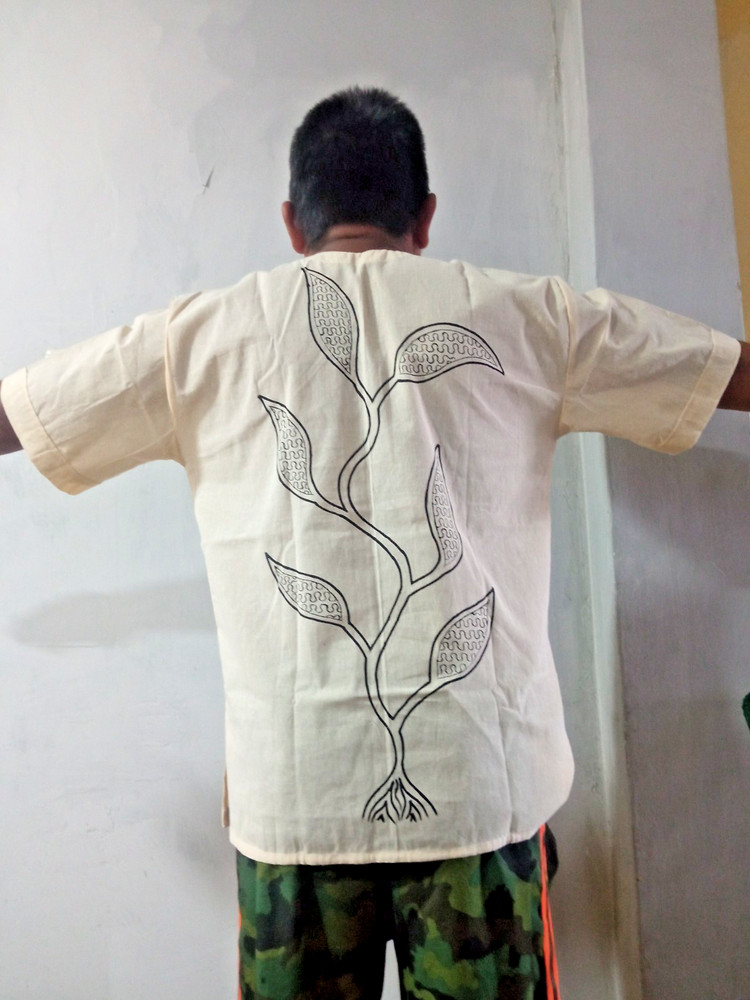 Shipibo Native unisex painted shirt