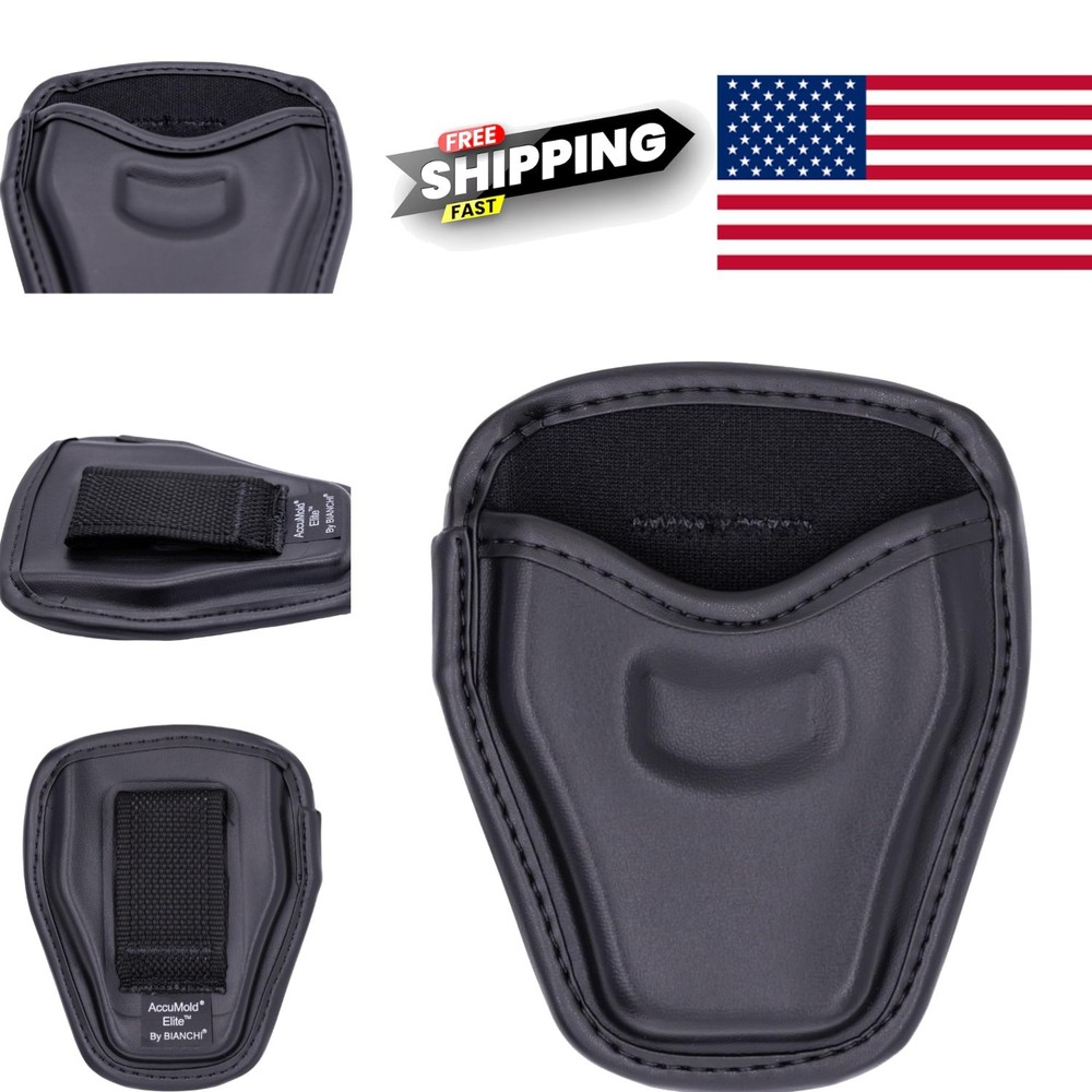 Functional Handcuff Holder Faux Leather Lightweight Contoured Construction