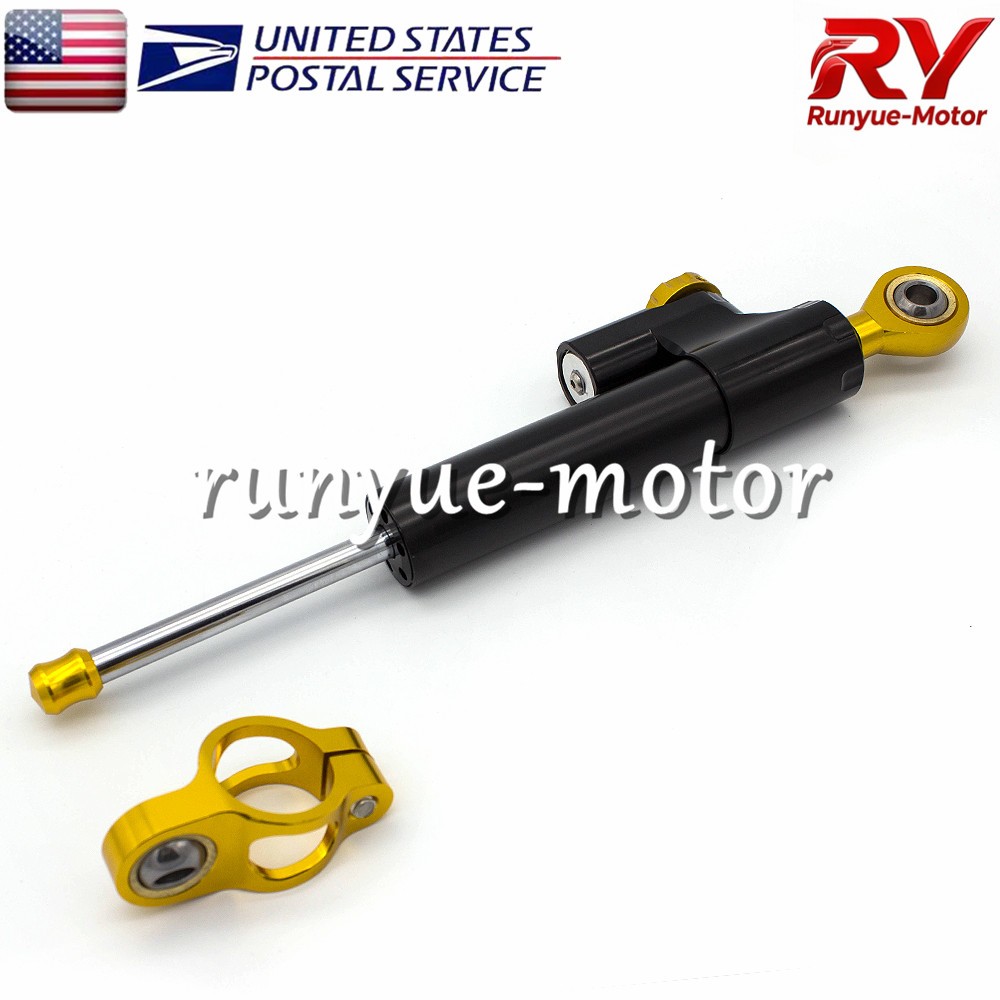 Adjustable Motor Steering Damper Stabilizer Linear Control Universal Aluminum