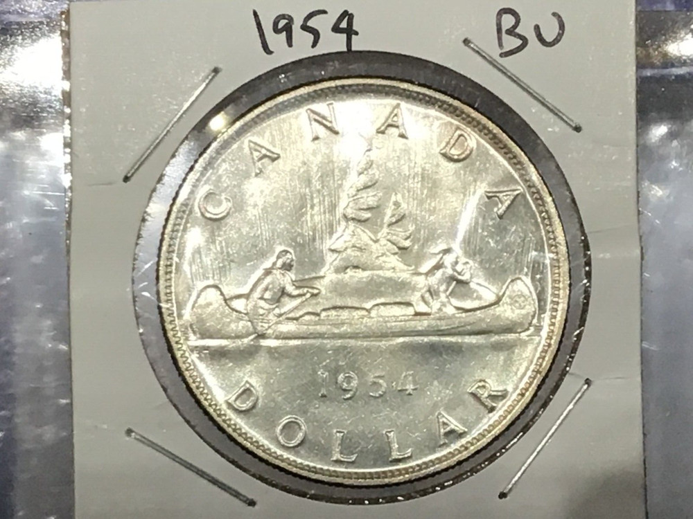 1954 Canada Silver Dollar BU B1117