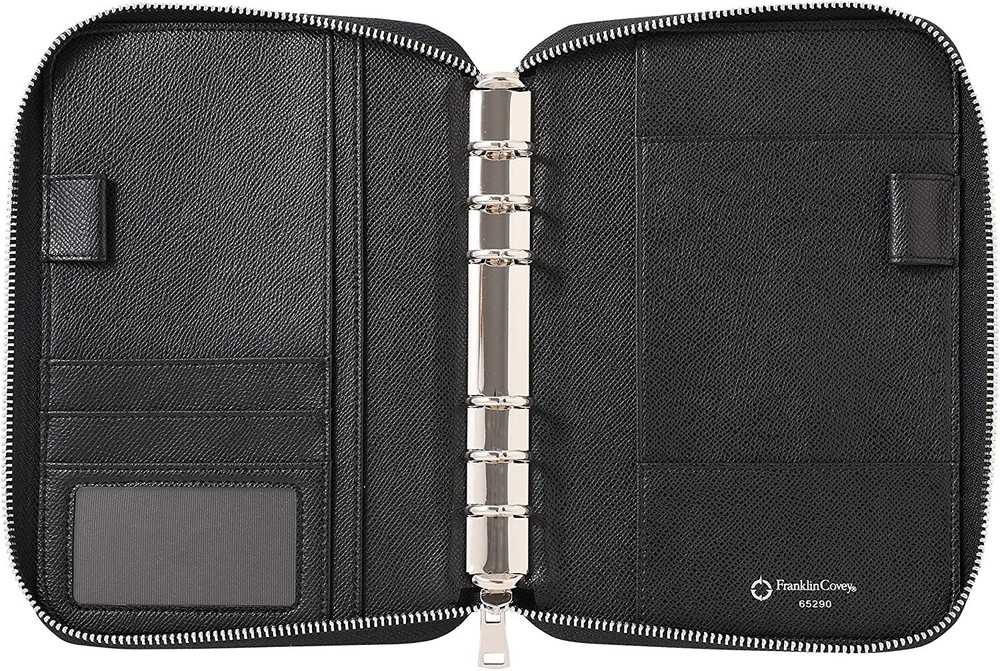 Franklin Planner Microfiber Zipper Binder Compact Bible Size Ring diameter 20mm