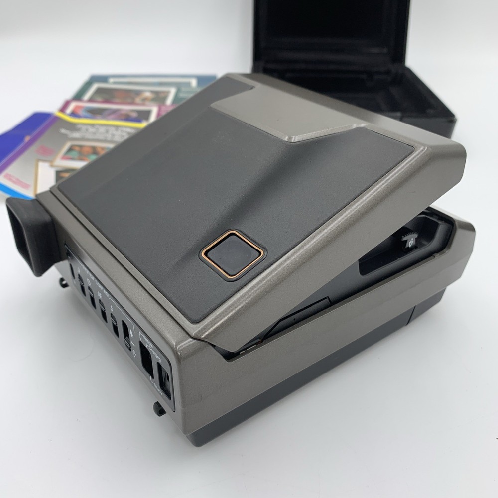 Vintage Polaroid Spectra System Instant Camera Remote & Hard Shell Case Untested