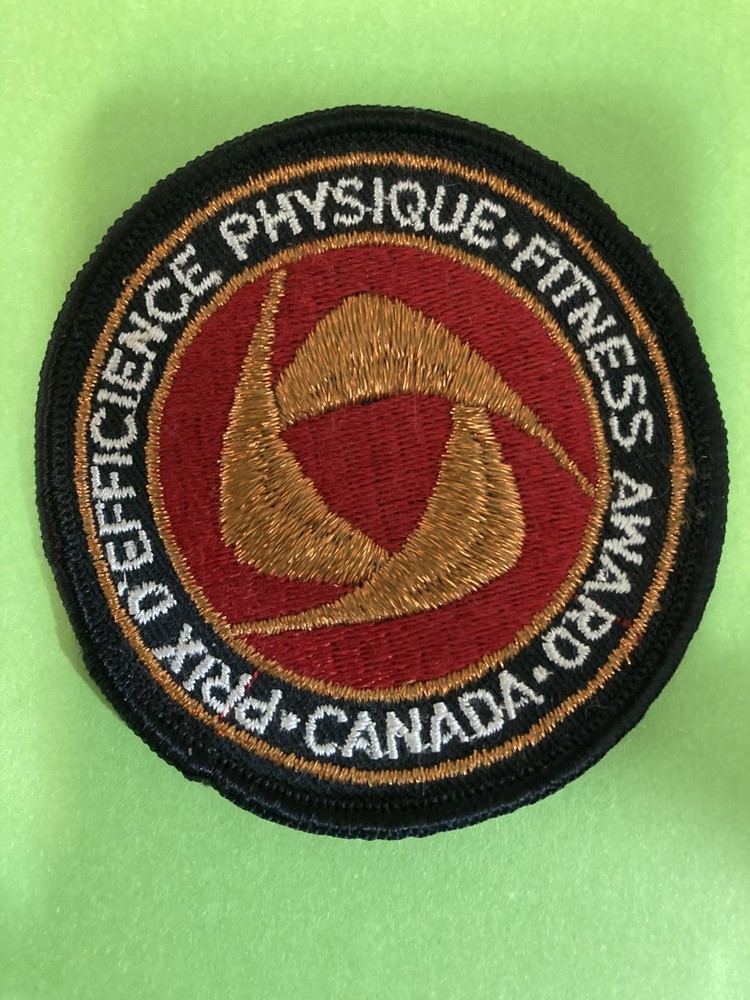 Vintage Canada Fitness Award Program Patch