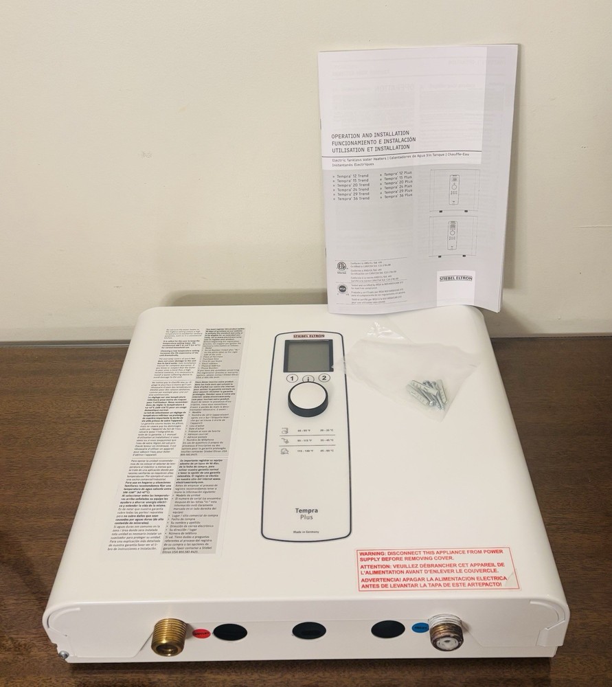 Stiebel Eltron Tankless Water Heater – Tempra 36 Plus - FOR PARTS/REPAIR