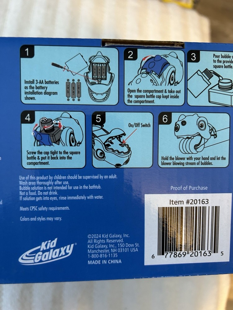 Dinosaur Bubble Blower