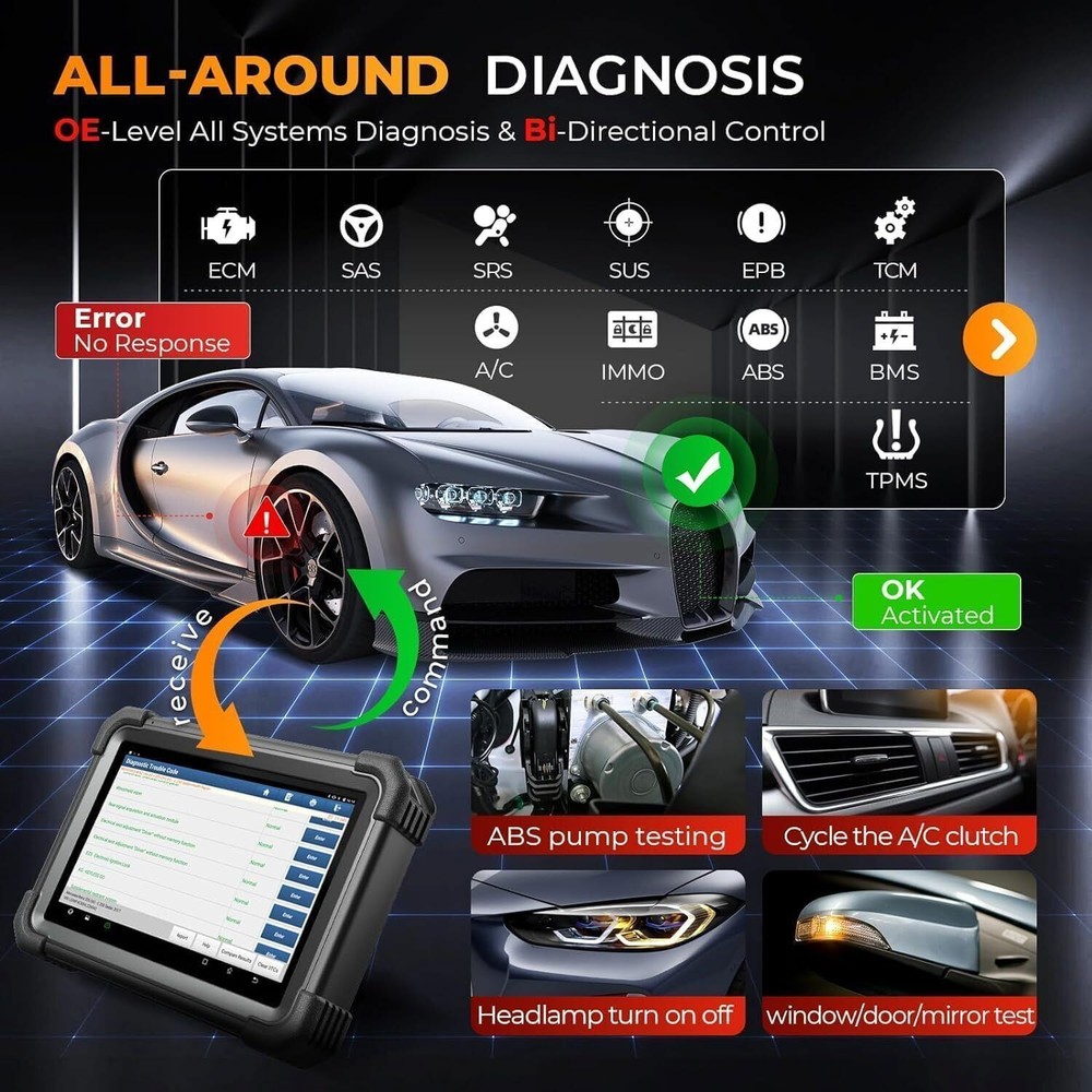 Launch X431 IMMO PLUS PRO 5 Key Programming Tool Full System Diagnostic Scanner