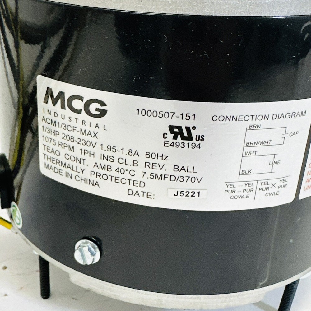 MCG ELECTRIC MOTOR ACM1/3CF-MAX
