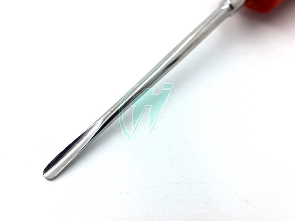 PLASTIC HANDLE DENTAL LUXATING ROOT TIP EXTRACTION ELEVATOR DEL 46 RED