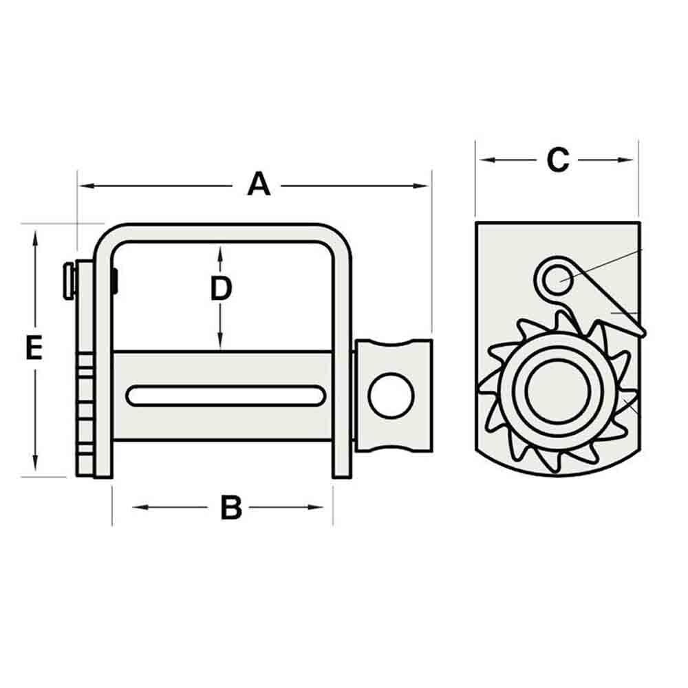 Ancra Standard Flatbed Winch (43564-14)