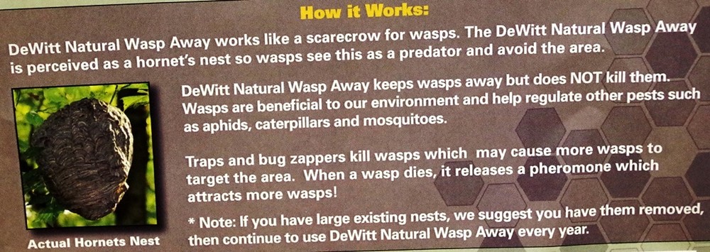 DEWITT NATURAL WASP AWAY - 6 PACK
