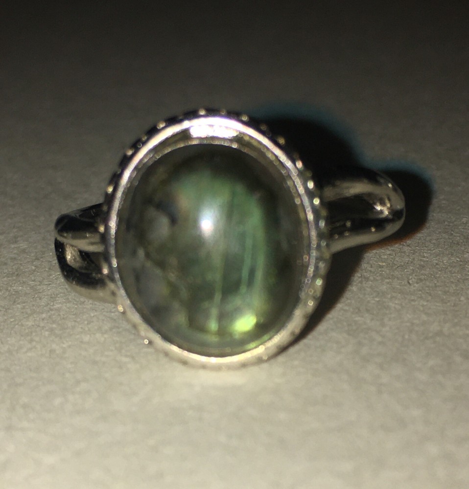 labradorite ring adjustable to size 7