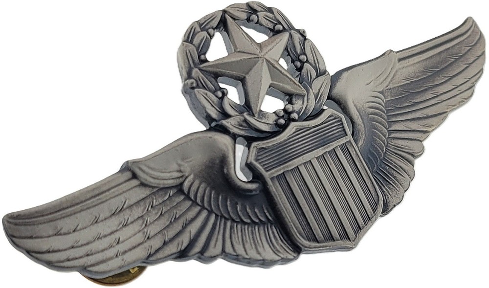 USAF MASTER COMMAND PILOT AVIATION WING BADGE INSIGNIA 3" REGULAR SIZE