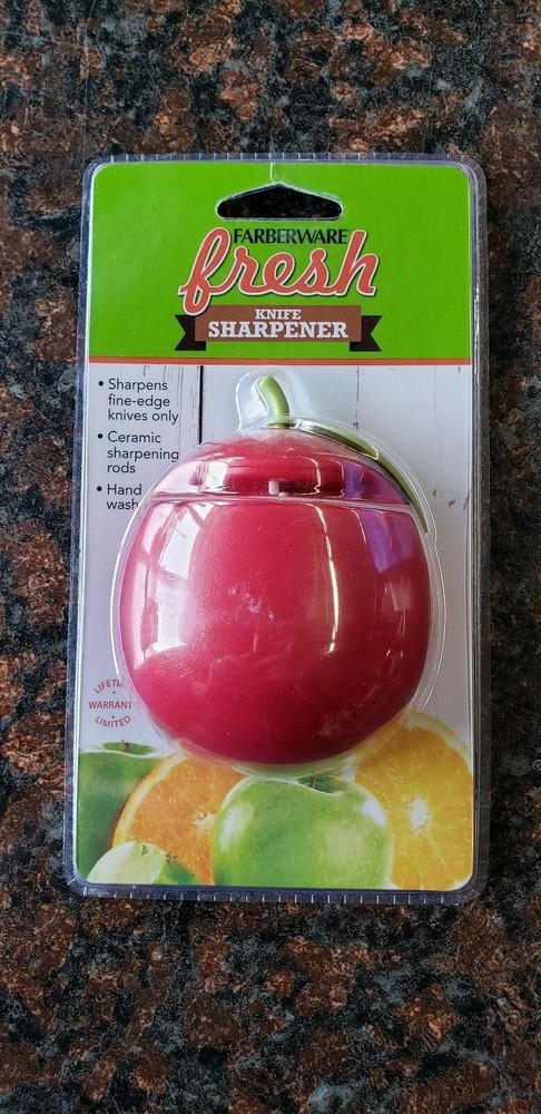 FarberWare Fresh Knife Sharpener fruit shape apple