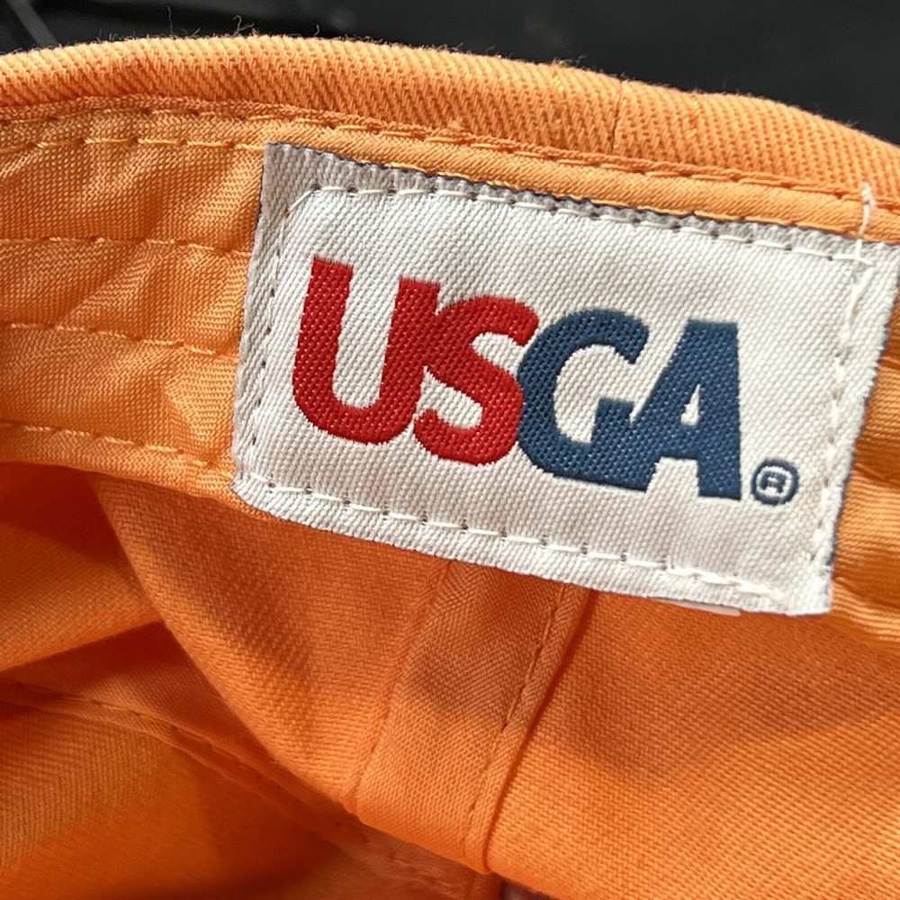 US Open 2015 Chambers Bay Golf Hat USGA Member Strapback Cap Orange