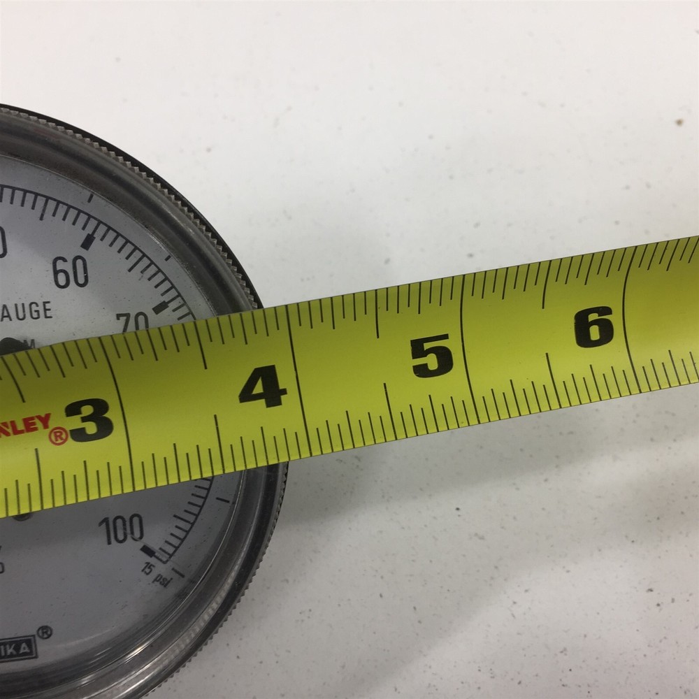 Wika Receiver Gauge 3-15PSI Panel Back Mount 4"