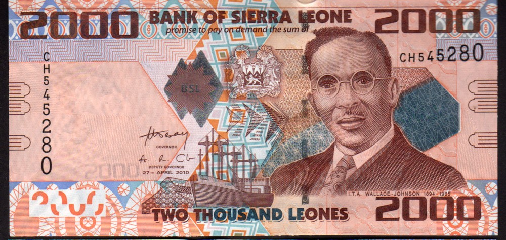 Sierra Leone 2000 Leones P31 2010 Mint Unc