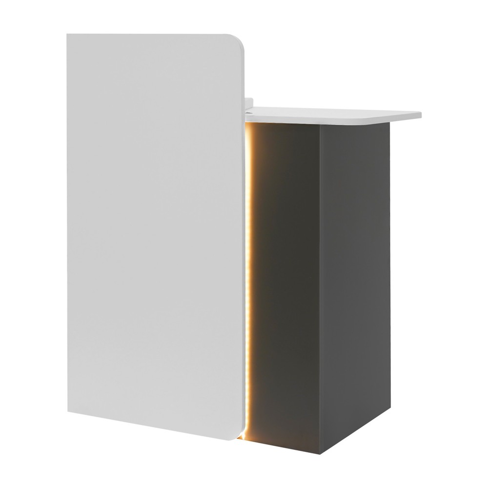 Reception Desk With Led Light Front Desk Reception Counter Reception Desk Grey