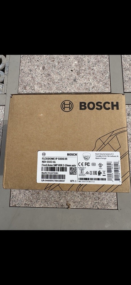 Bosch FLEXIDOME IP 5000i IR Fixed Dome 5MP HDR IP/Network Security Camera White
