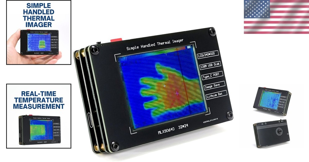 Mini Thermal Imaging Camera - Rechargeable & Compact with Data Storage Options