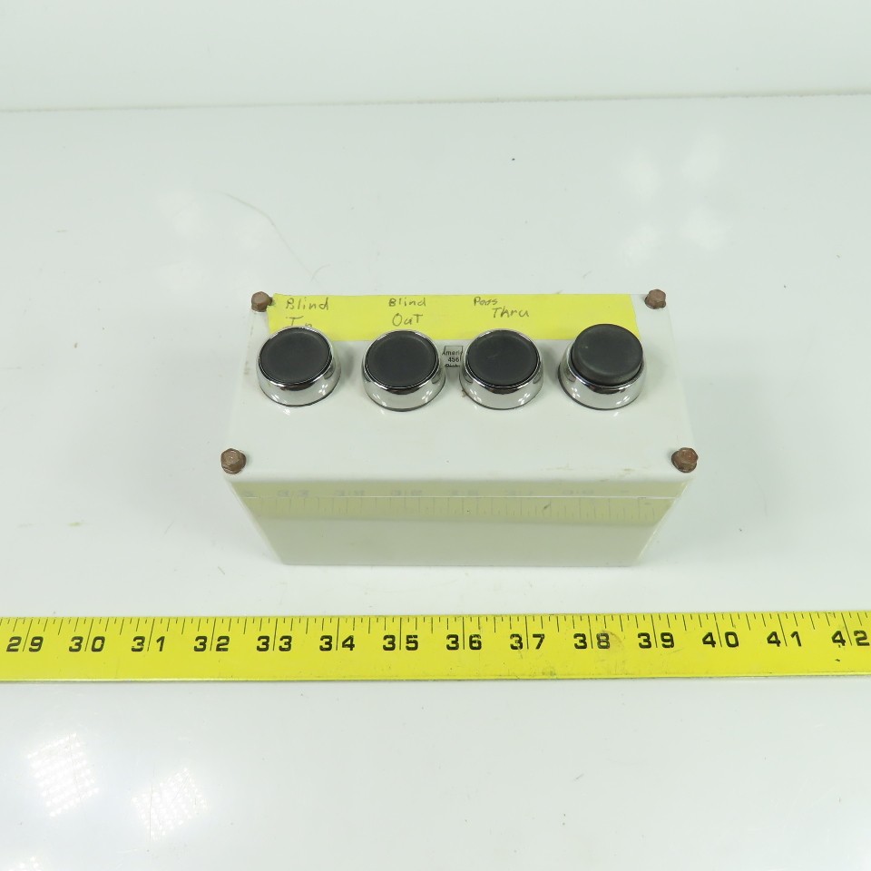 4-Button Push Button Control Station Box 6-1/4"x 3-1/4"