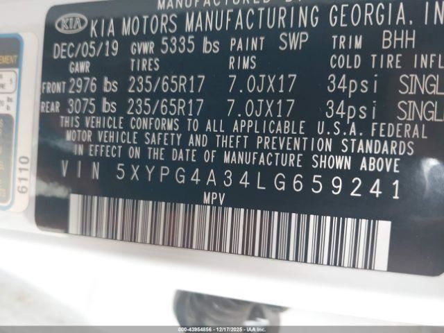 SORENTO 2020 Glove Box 4974498