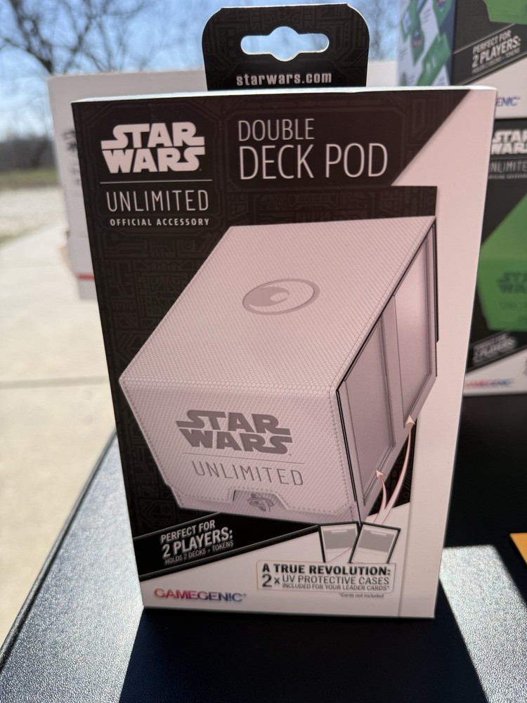Gamegenic Star Wars Unlimited Double Deck Pod White New
